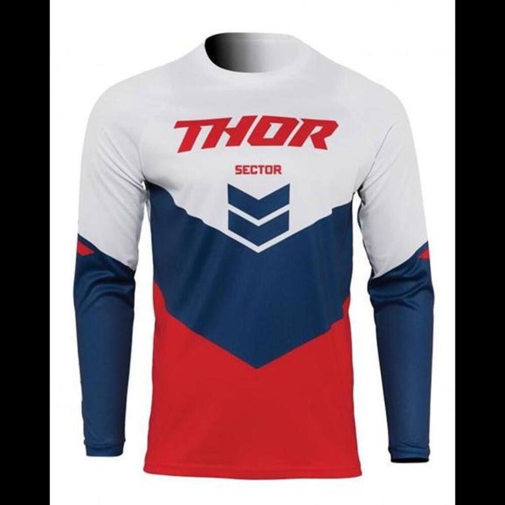 Thor | Sector Chev | Motocross Jersey | M | XLG | Red & Navy